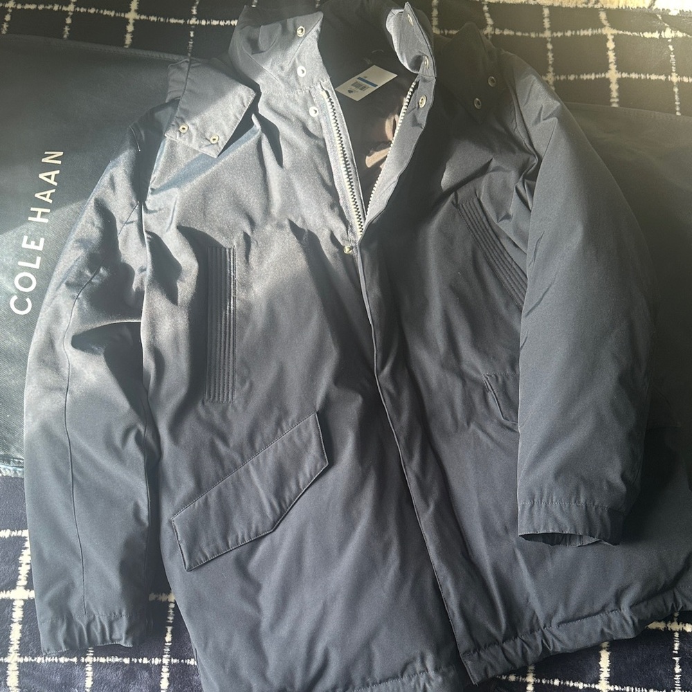 Cole Haan Men's Elegant Navy Blue Performance Jacket